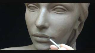 Sculpting a female head in clay Sculpting tutorial and demo [upl. by Kappel]