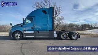 2019 Freightliner Cascadia 126 Sleeper Walkthrough Video [upl. by Ecissej532]