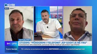 KAFE SHQETO Studimi Përdorimi i telefonit jep goditje në tru [upl. by Thordis]