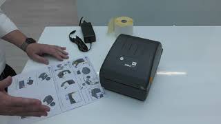 Setup of the new ZD200 Series Desktop Printers from Zebra [upl. by Eilyr]