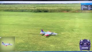 First flight of the EFlight Habu STS Smart Trainer in RealFlight 95 [upl. by Arela]