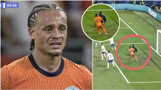 Xavi Simons Disallowed Goal Vs France  Netherlands 00 France Highlights [upl. by Nhguavaj]