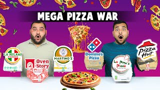 Mega Pizza War  All Pizza Brands Competition  Food Challenge  Viwa Food World [upl. by Matthia]