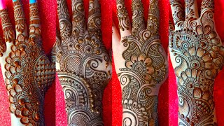 Top  4 easy bridal mehndi design  simple bridal mehndi design  backhand mehndi design  mehandi [upl. by Thisbee510]