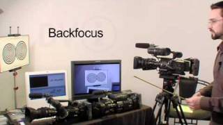 Tutorial HD100200 How to set Backfocus on a professional lens [upl. by Ainocal936]