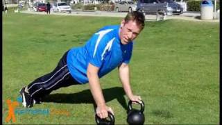 How to do a perfect kettlebell pushup [upl. by Yarod]