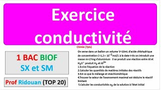 Exercice conductance conductivité [upl. by Nimar]