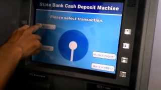 How To Deposit Cash easily in SBI Cash Deposit Machine [upl. by Adnowal]