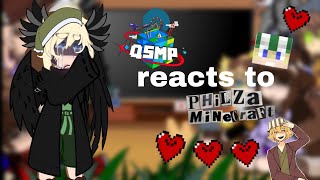 QSMP REACTS TO Philza Minecraft [upl. by Tenahs]