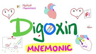 Digoxin Mnemonic  Cardiac Glycosides Inotropes  Cardiac Pharmacology  Cardiology [upl. by Penney832]