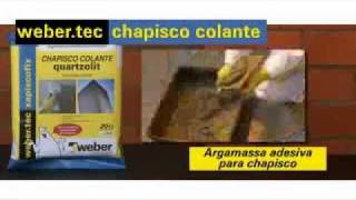 Chapisco colante quartzolit  Weber SaintGobain [upl. by Redyr]