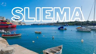 Sliema Probably The Best Place To Stay In Malta 2023 4K  Malta [upl. by Nissa]