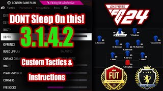 Surprisingly Underrated Unique 3142 Tactics EAFC 24 Tactics amp Instructions WGameplay eafc24 [upl. by Anaehr]