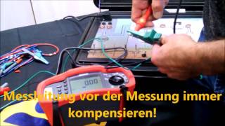 Niederohmmessung Telaris ProInstall 100 Telaris ProInstall 200 Anlagentester Installationstetster Be [upl. by Rehc797]