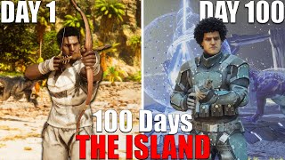 I Spent 100 Days on The Island in ARK Survival Ascended [upl. by Zetnauq]