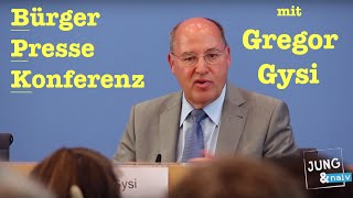 Gregor Gysi in der BürgerPresseKonferenz [upl. by Schulz]