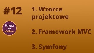 MVC 1 Wzorce projektowe Framework Symfony PHP 12 [upl. by Odell]