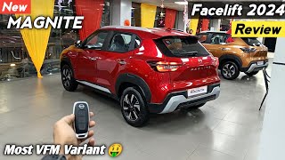 New Nissan Magnite Facelift 2024 ❣️ Magnite NConnecta Mid Variant Review 😍 [upl. by Stodder]