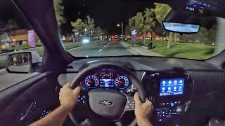 2022 Chevrolet Traverse RS AWD POV Night Drive 3D AudioASMR [upl. by Beisel]