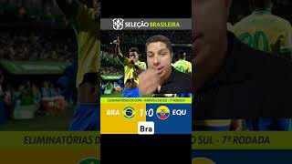 BRASIL VENCE O EQUADOR NAS ELIMINATORIAS shortvideo eliminatorias brasil equador resultados [upl. by Sugna448]