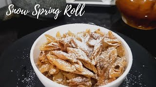 Snow Spring Roll Skin I 3 Ingredient Spring Roll Snack I Popiah Recipe [upl. by Iams555]