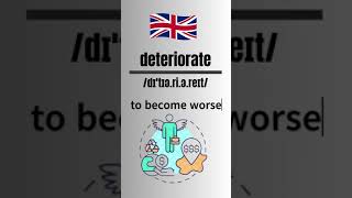 How to Pronounce deteriorate in EnglishBritish Accent britishpronounciation britishaccent [upl. by Aneehs]