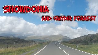 DRIVING SNOWDONIA AND GWYDYR FORREST NORTH WALES [upl. by Frannie]