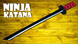 Katana Ninja Schwert basteln Spielzeug aus Papier  katana sword toy DIY craft 4K [upl. by Emirac]