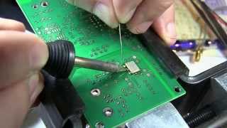 149 How to solder a leadless ceramic surface mount package  LCC  CLCC [upl. by Sudoeht]