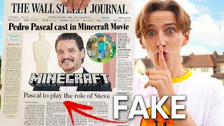 How I Spread A Fake Viral Rumour About The Minecraft Movie [upl. by Frolick]