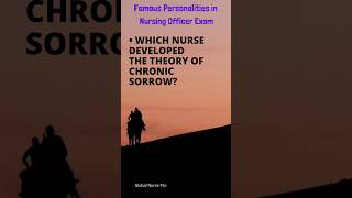 Which nurse developed the theory of chronic sorrow nursingexam [upl. by Aseeral]