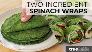 TwoIngredient Spinach and Egg Wraps Recipe Healthy ProteinPacked LowCarb  Vegetarian option [upl. by Jarek]