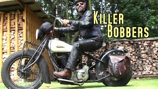 ♠ Killer Bobbers Copenhagen  Boys Start your Bike Indian  Harley Davidson BOBBER [upl. by Llorrac]