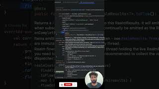 Kotlin flow in Realm db in android studio kotlin android realmadrid [upl. by Illom772]