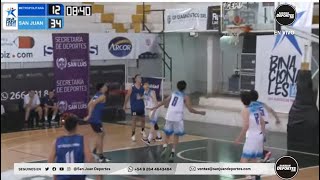 JUEGOS BINACIONALES  BASQUET  SAN JUAN VS METROPOLITANA EN VIVO [upl. by Nomaid]