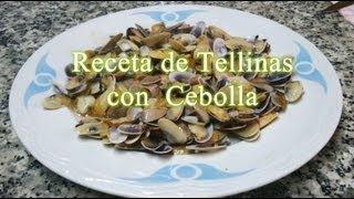 Receta fácil de coquinas o tellinas con cebolla [upl. by Navada705]