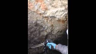 Waterproofing foundation with spray applied Liquid Rubber [upl. by Dlareme137]