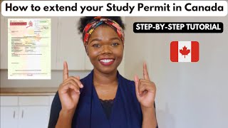 How to extend your study permit in Canada  StepbyStep tutorial [upl. by Pat404]