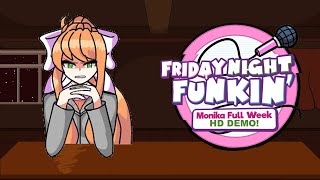 VS Monika HD Mod Demo Your Demise  Friday Night Funkin [upl. by Loss]