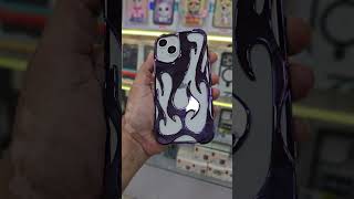 Purple Electroplated Hollow Out Heat Dissipation Flame Pattern AntiFall Phone Case Protective Cover [upl. by Euqnimod94]