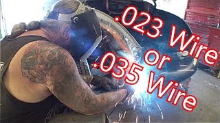 How To Use A MIg WelderChoosing The Correct Wire Size For The Job [upl. by Anirahtak]