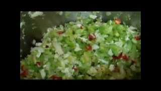 End of Harvest Canning Green Tomatoe Piccalilli Relish [upl. by Halac]