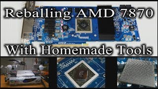 Sapphire Radeon HD 7870 XT GPU  Reballing With DIY Tools [upl. by Nitfa]