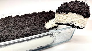 Oreo Dessert in 5 Minuten Nur 3 Zutaten Kein Backen und keine Gelatine [upl. by Lesly321]