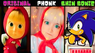 360 VR  Masha And Bear vs Shin Sonic dance version [upl. by Nnylirej]