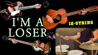 Im A Loser  Acoustic 12Str Tennessean Bass Drums amp Harmonica Cover  Reproduction [upl. by Reffinej803]