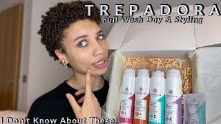 Full Wash Day amp Styling Routine Using Trepadora  I dont know about these products [upl. by Lynna]