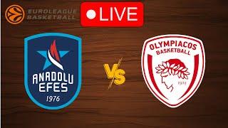 🔴 Live Anadolu Efes vs Olympiakos  EuroLeague 20232024  Live Play by Play Scoreboard [upl. by Limay507]