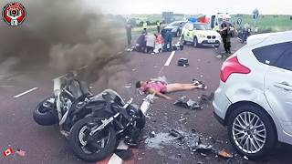 Tragic 100 Shocking And Devastating of Motorcycle Police Chases And Road Rage Caught On Dashcam [upl. by Ennovihs]