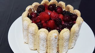 Charlotte aux fruits rouges mascarpone [upl. by Nytsirc691]